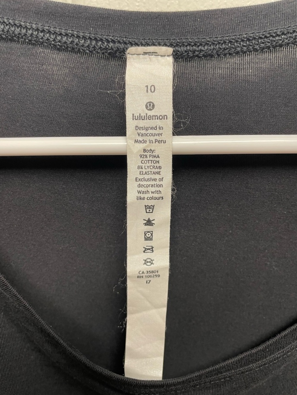 lululemon athletica Black Long-Sleeve Crewneck Top - Picture 3 of 3